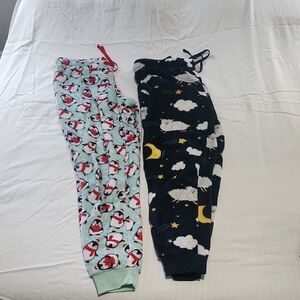 Cozy Penguin and Cloud Print Pajama Pants